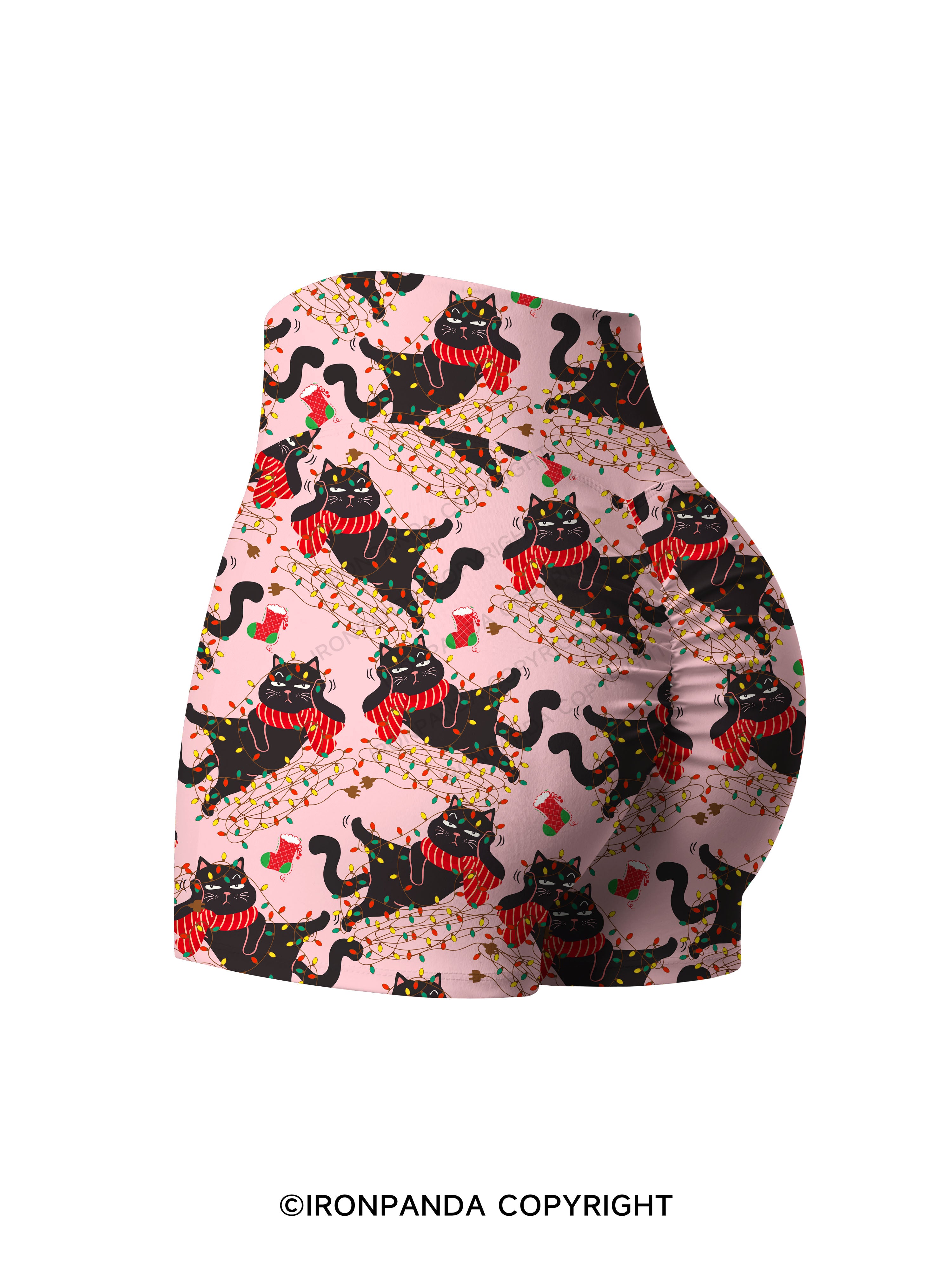 IT'S FINE I'M FINE EVERYTHING IS FINE Printed Yoga Shorts
