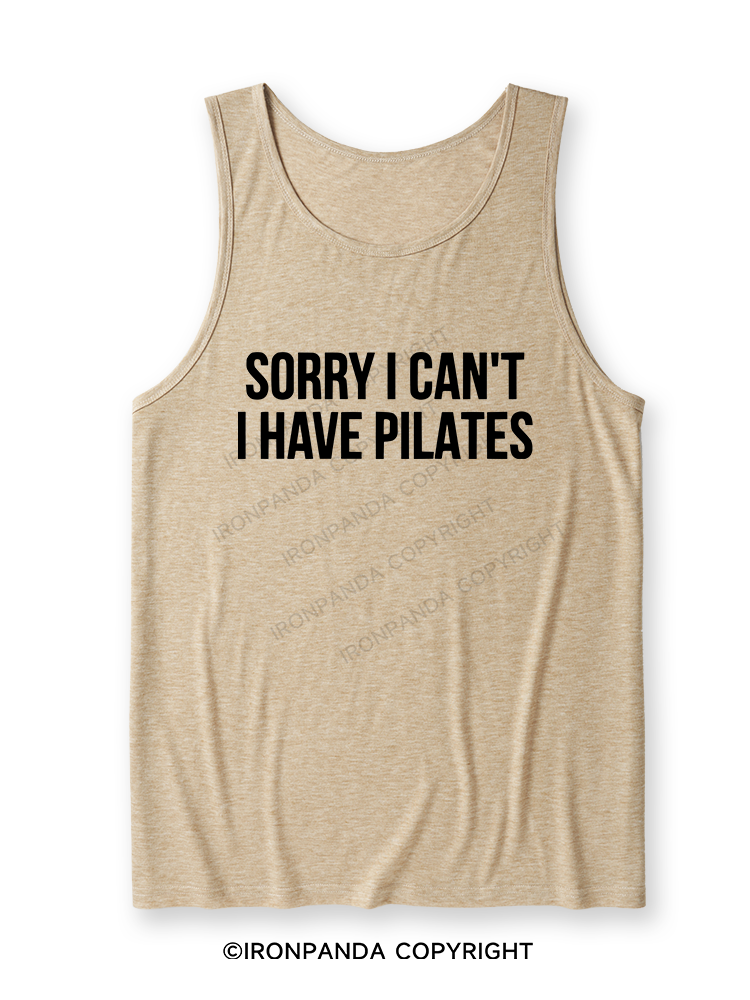 SORRY I CAN’T HAVE PILATES Ultra Soft Heather Tank