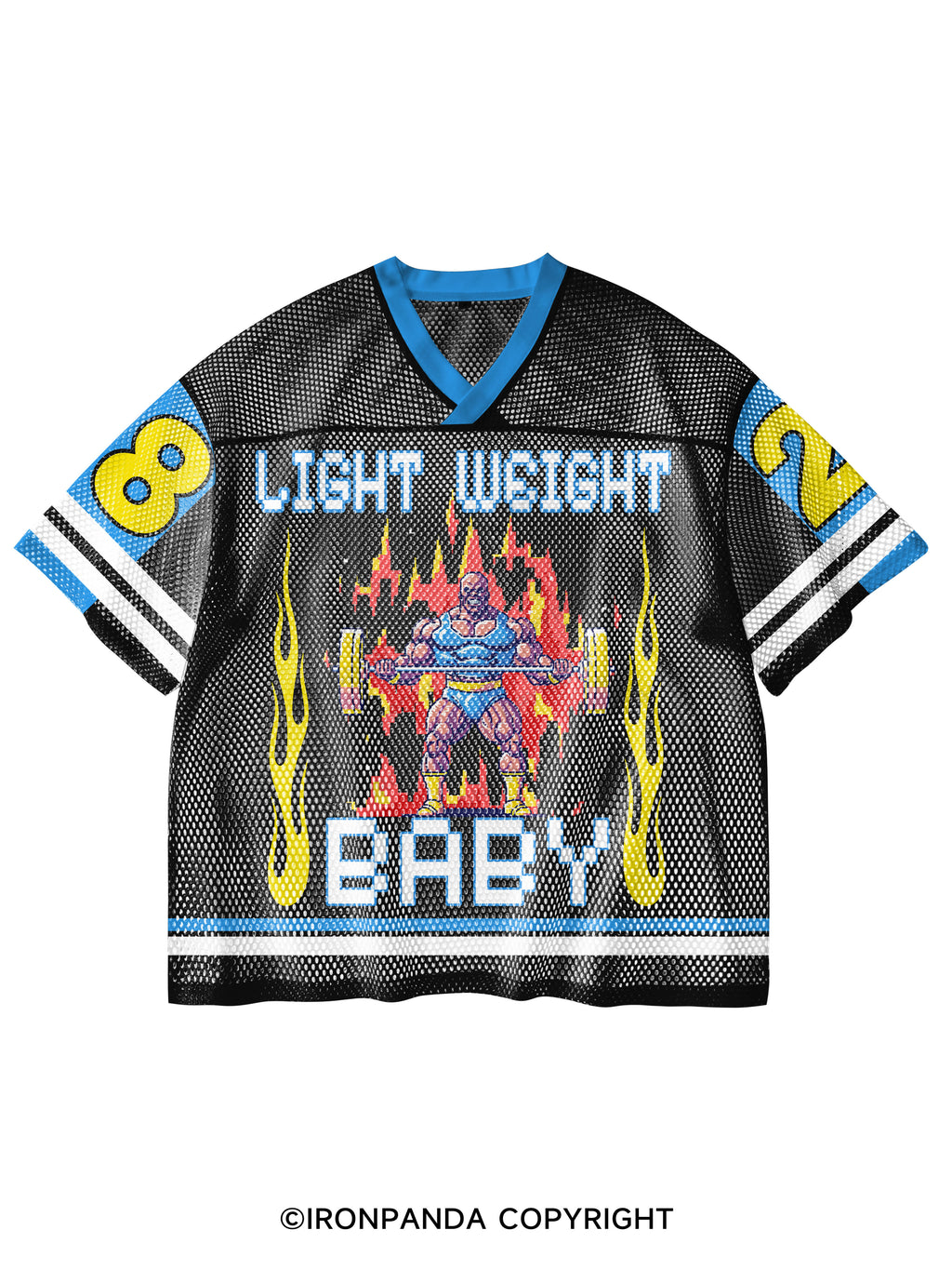 Light Weight baby V-Neck Open Hole Mesh Top