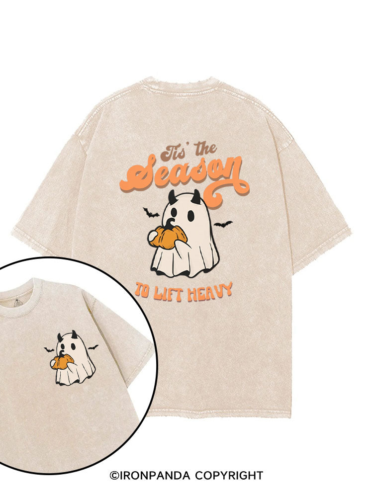 Tis the Season to Lift Heavy printed Gym Shirt