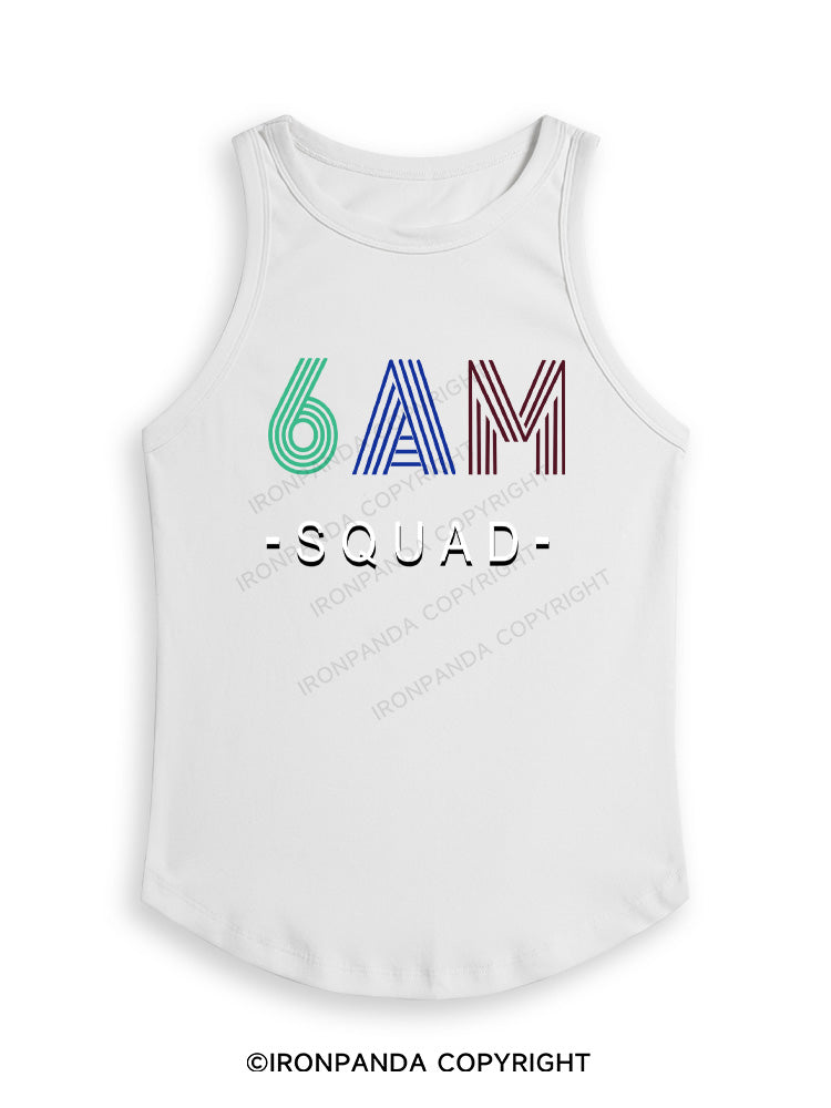 6 AM SQUAD Fitted Tank Top
