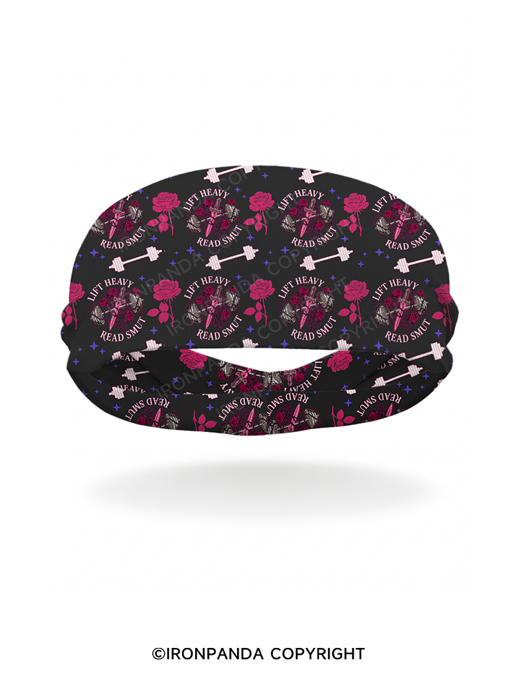 LIFT HEAVY READ SMUT FITNESS Gym Headband