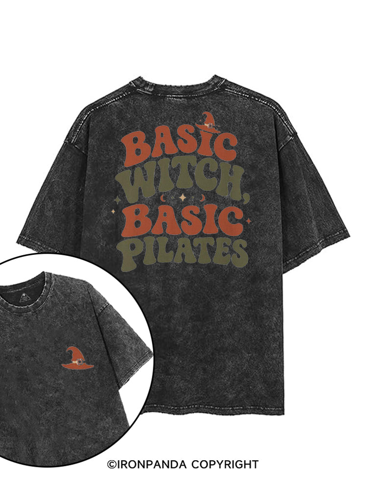 BASIC WITCH BASIC PILATES HALLOWEEN printed Gym Shirt