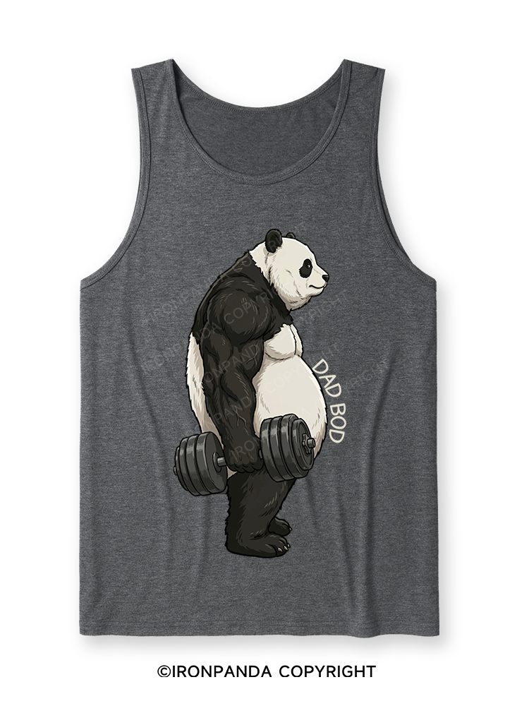 Dad Bod Panda Ultra Soft Heather Tank