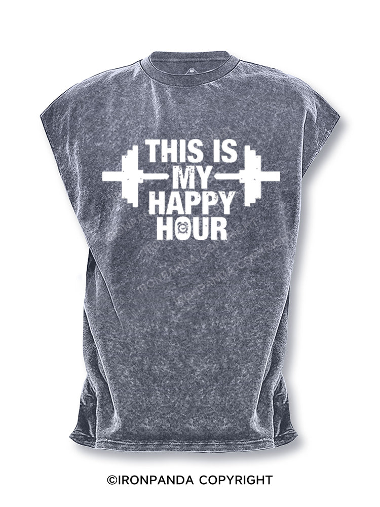 THIS IS MY HAPPY HOUR Cut Off Tank