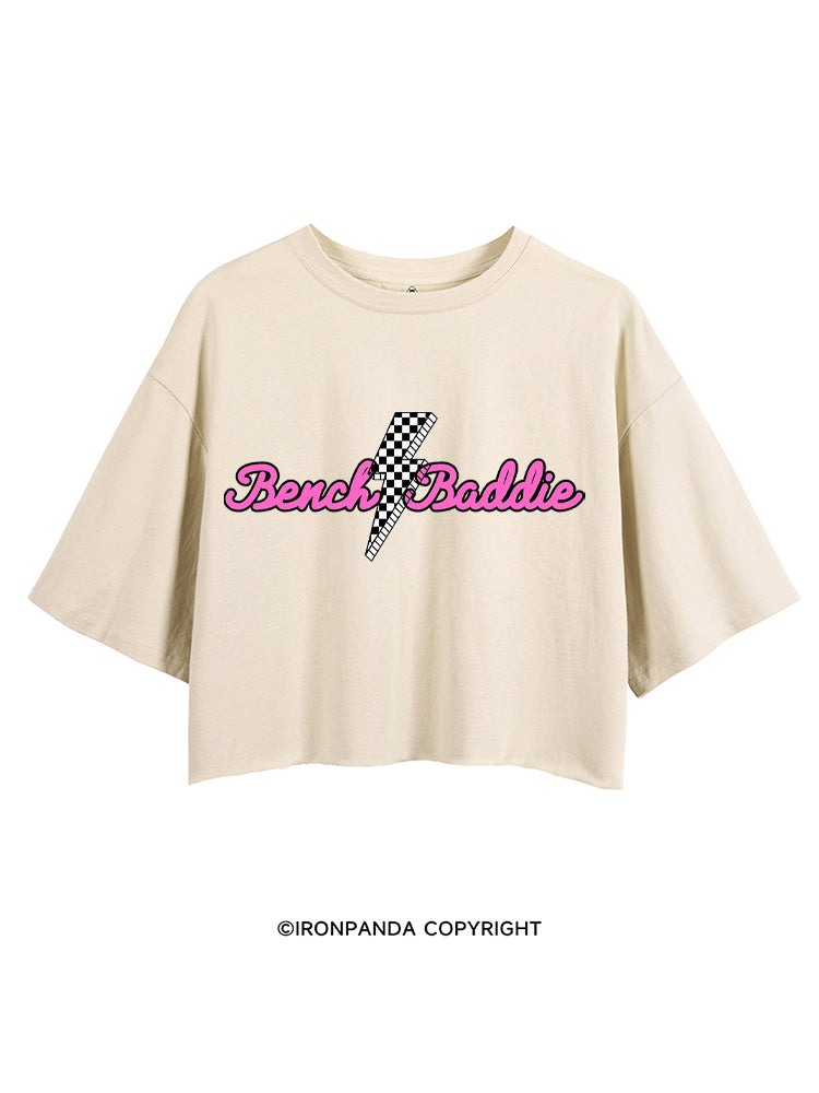 BENCH BADDIE GYM CROP TOPS