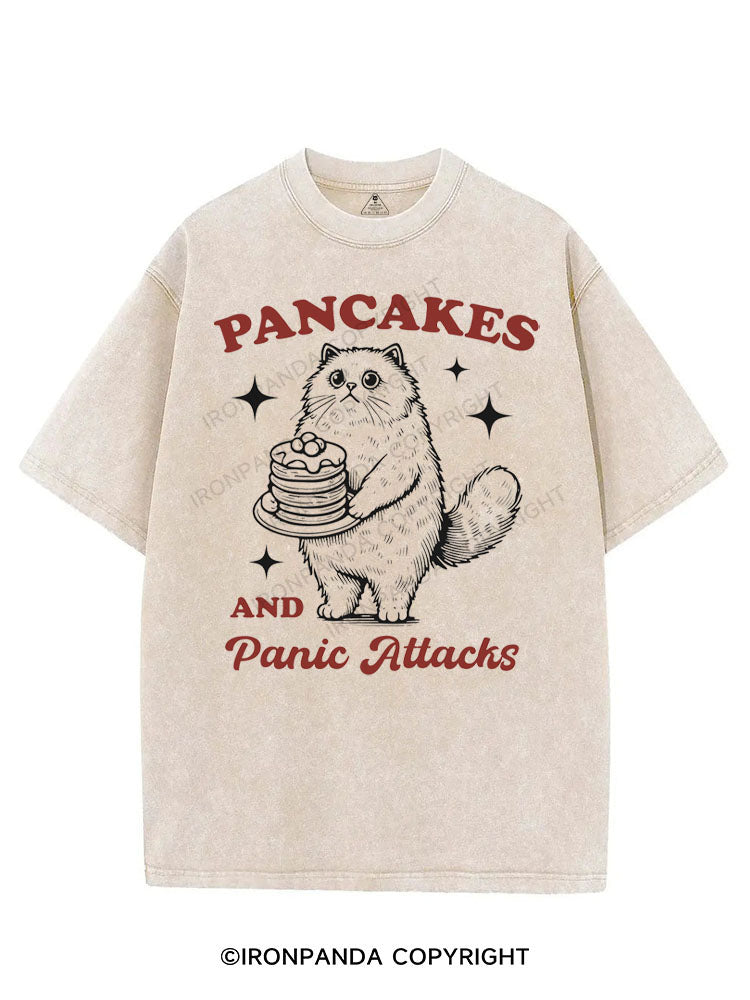 PANCAKES AND PANIC ATTACKS VINTAGE GYM SHIRT
