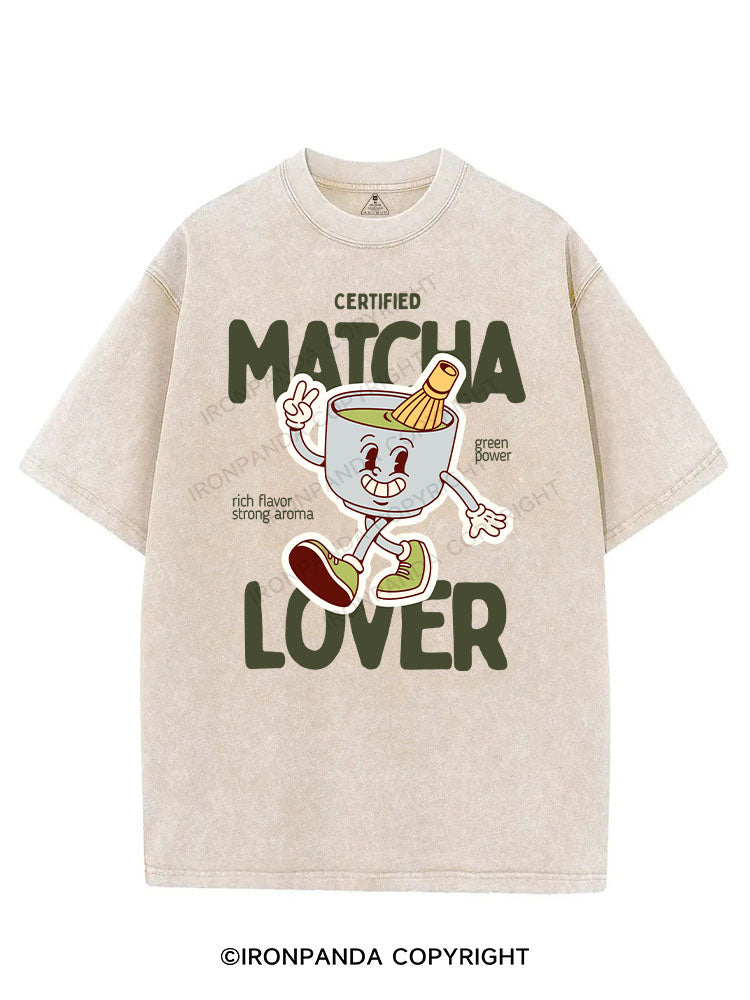 CERTIFIED MATCHA LOVER VINTAGE GYM SHIRT