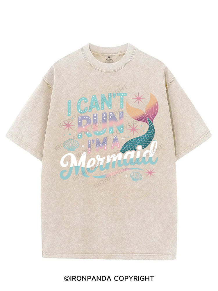 I CAN'T RUN I'M A MERMAID VINTAGE GYM SHIRT