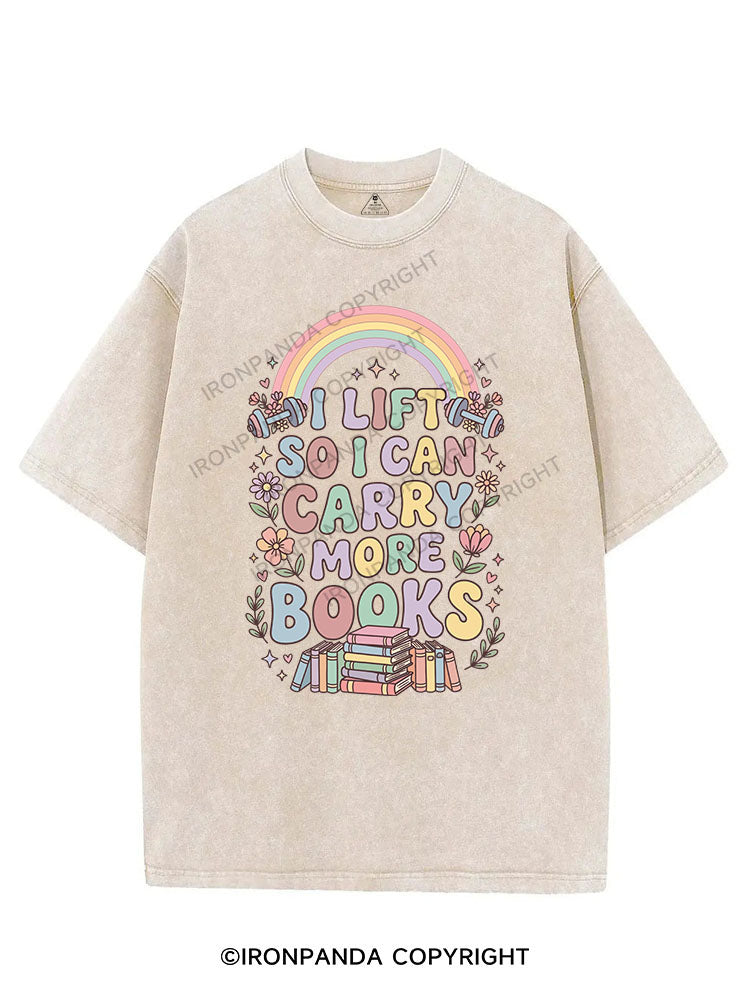 I lift so I can carry more books VINTAGE GYM SHIRT