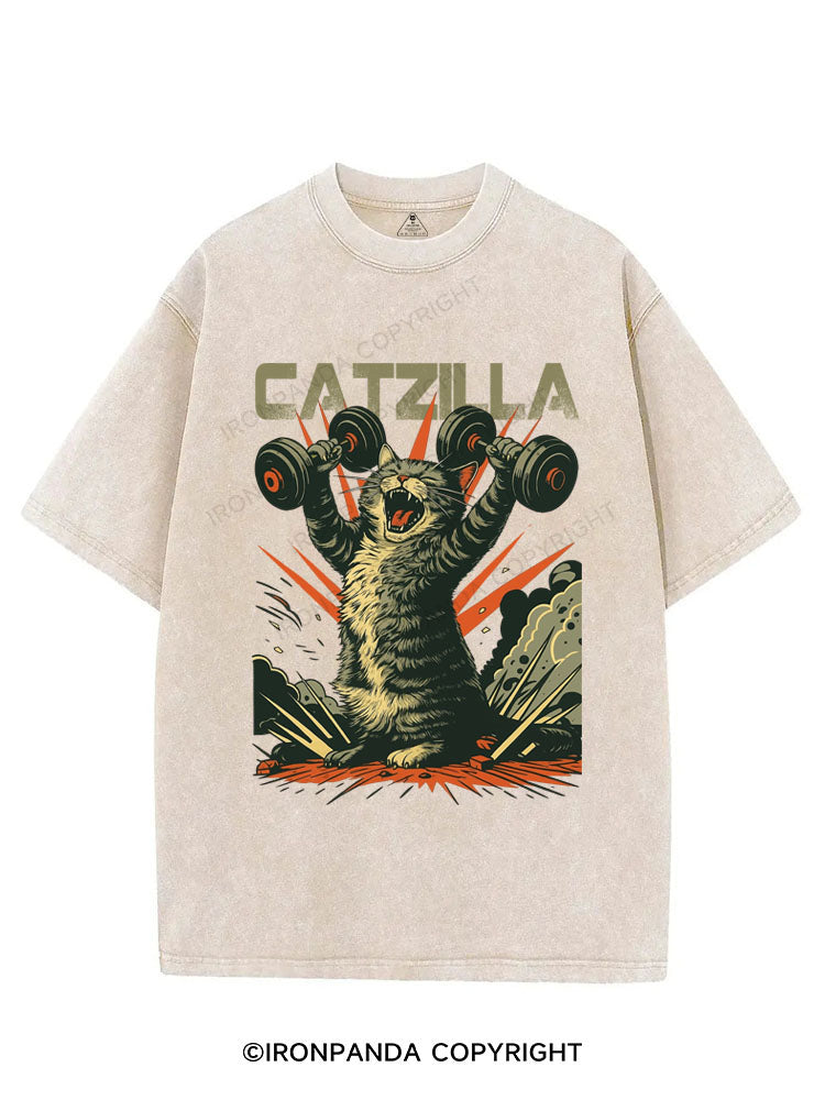 CATZILLA VINTAGE GYM SHIRT