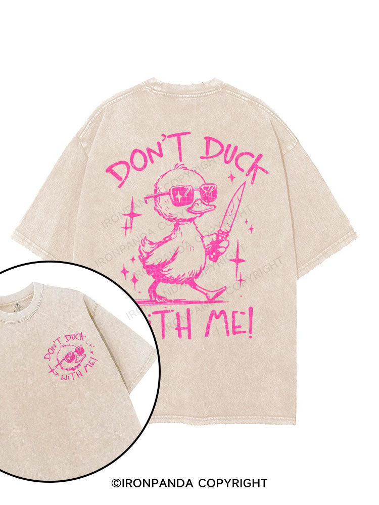 Don't duck with me printed Gym Shirt