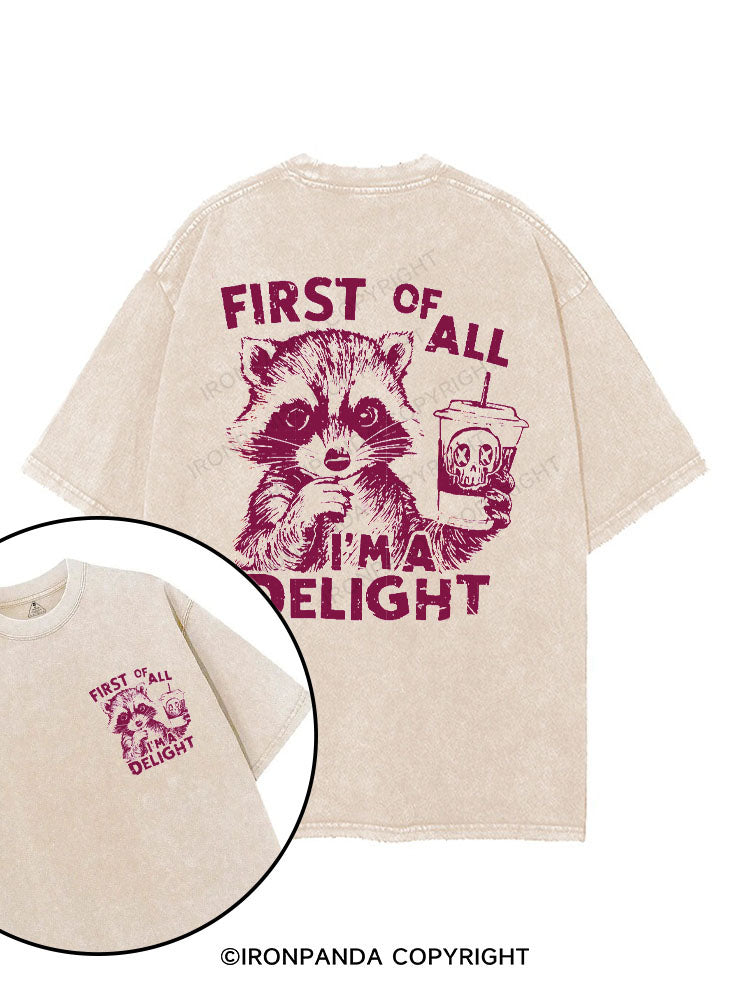 First of all, I'm a delight printed Gym Shirt