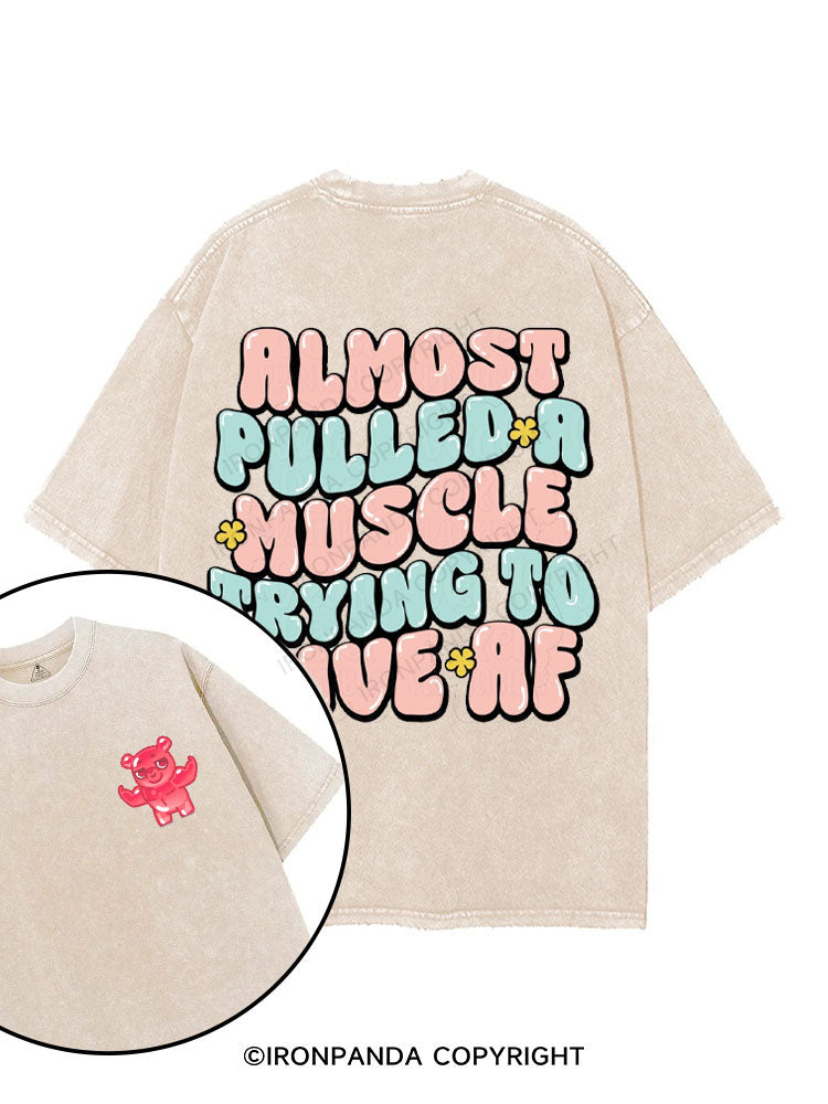 Almost pulled a muscle trying to give AF printed Gym Shirt