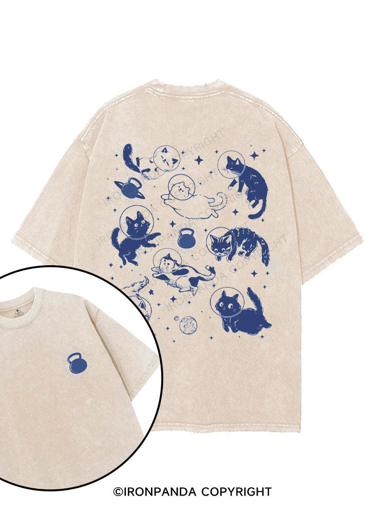 funny cat Sports printed Gym Shirt