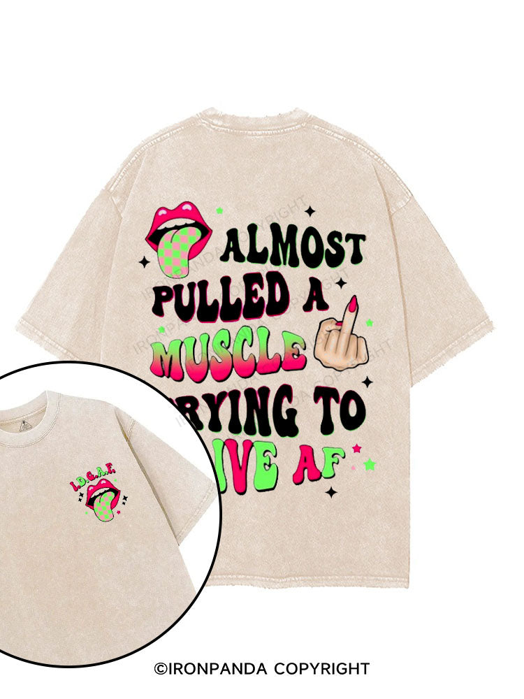 Almost pulled a muscle trying to give AF printed Gym Shirt