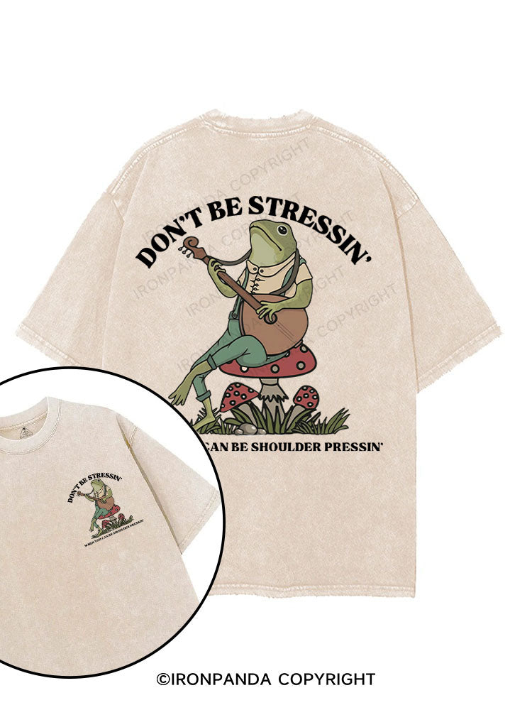 don't be stressin' printed Gym Shirt