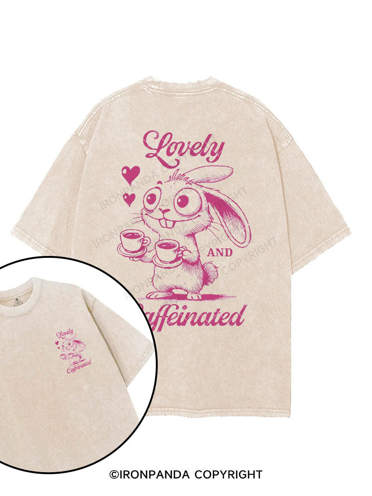 Lovely and caffeinated printed Gym Shirt