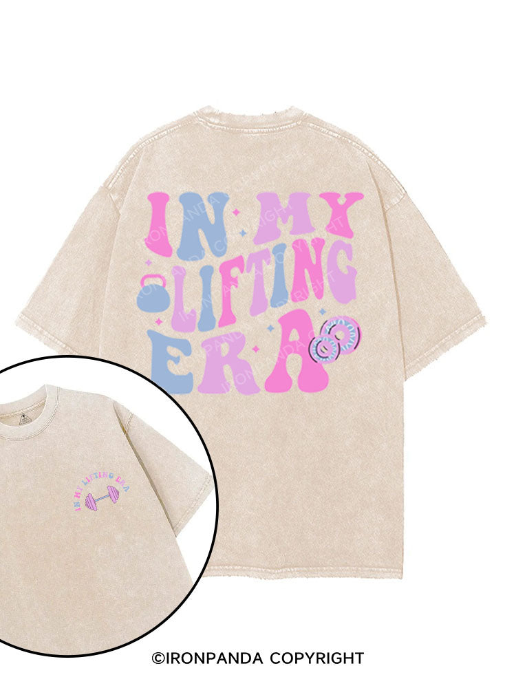 IN MY LIFTING ERA printed Gym Shirt