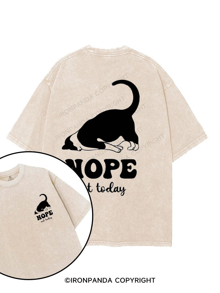 Gym？Nope Not Today printed Gym Shirt