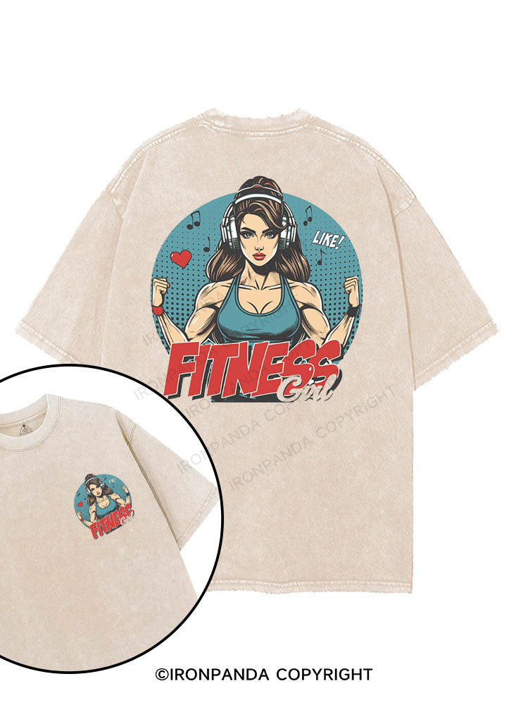 Fitness Girl printed Gym Shirt