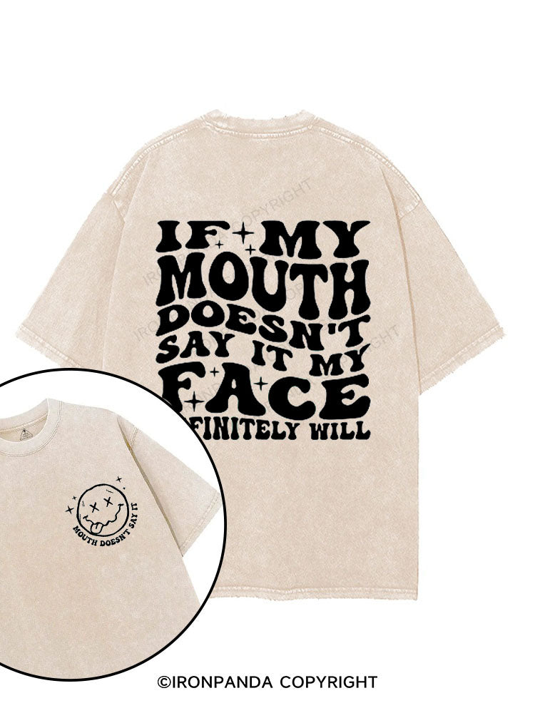 If my mouth doesn’t say it, my face definitely will printed Gym Shirt