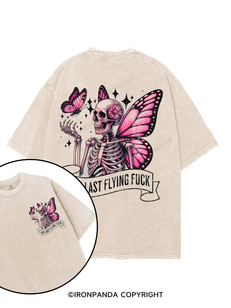 Last flying fuck printed Gym Shirt