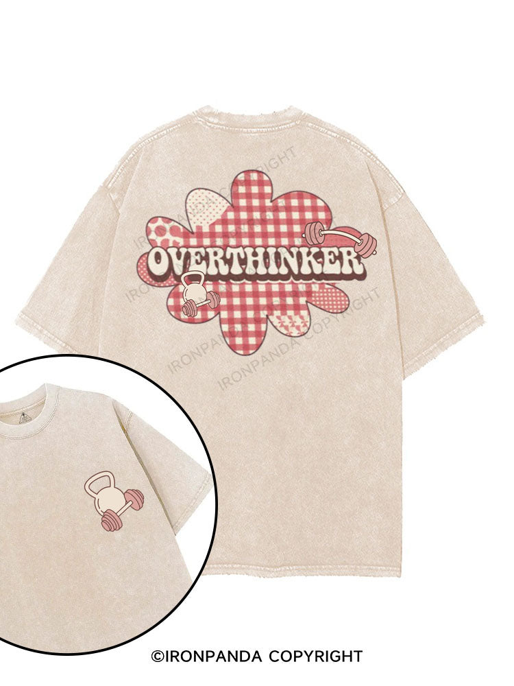 OVERTHINKER printed Gym Shirt