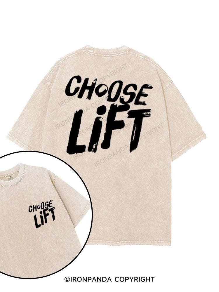CHOOSE LIFT printed Gym Shirt