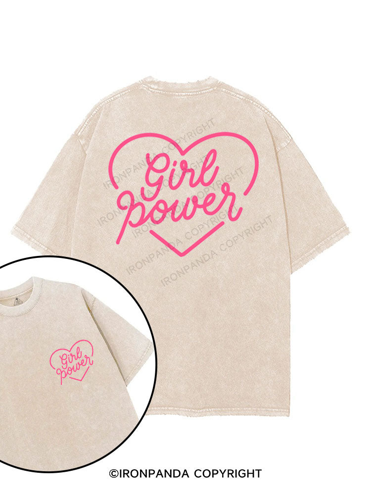 GIRL POWER printed Gym Shirt