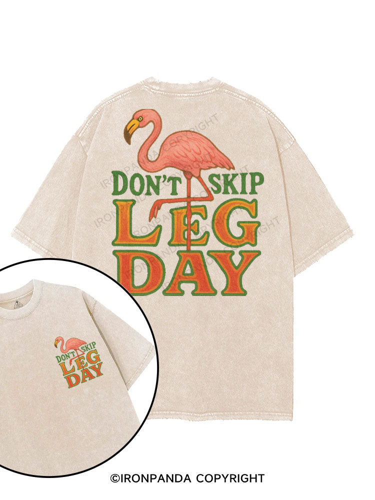 DON'T SKIP LEG DAY printed Gym Shirt
