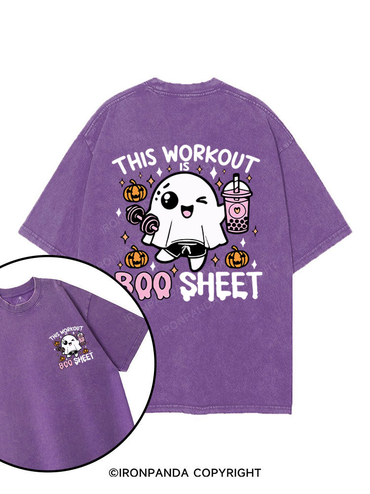 THIS WORKOUT IS BOO SHEET printed Gym Shirt