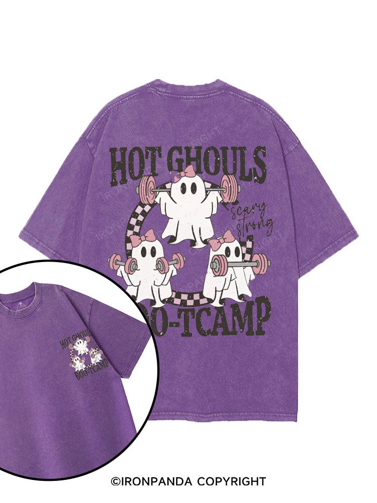 HOT GHOULS BOO-TCAMP printed Gym Shirt