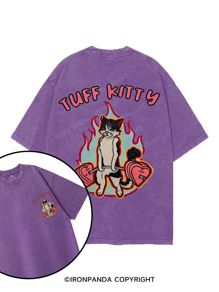 TUFF KITTY printed Gym Shirt
