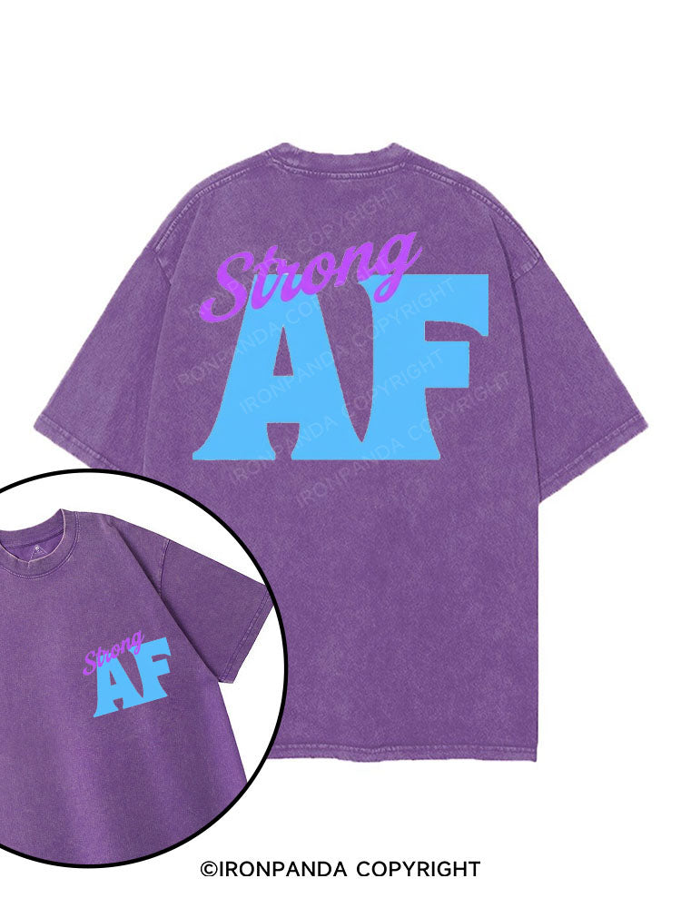 STRONG AF printed Gym Shirt