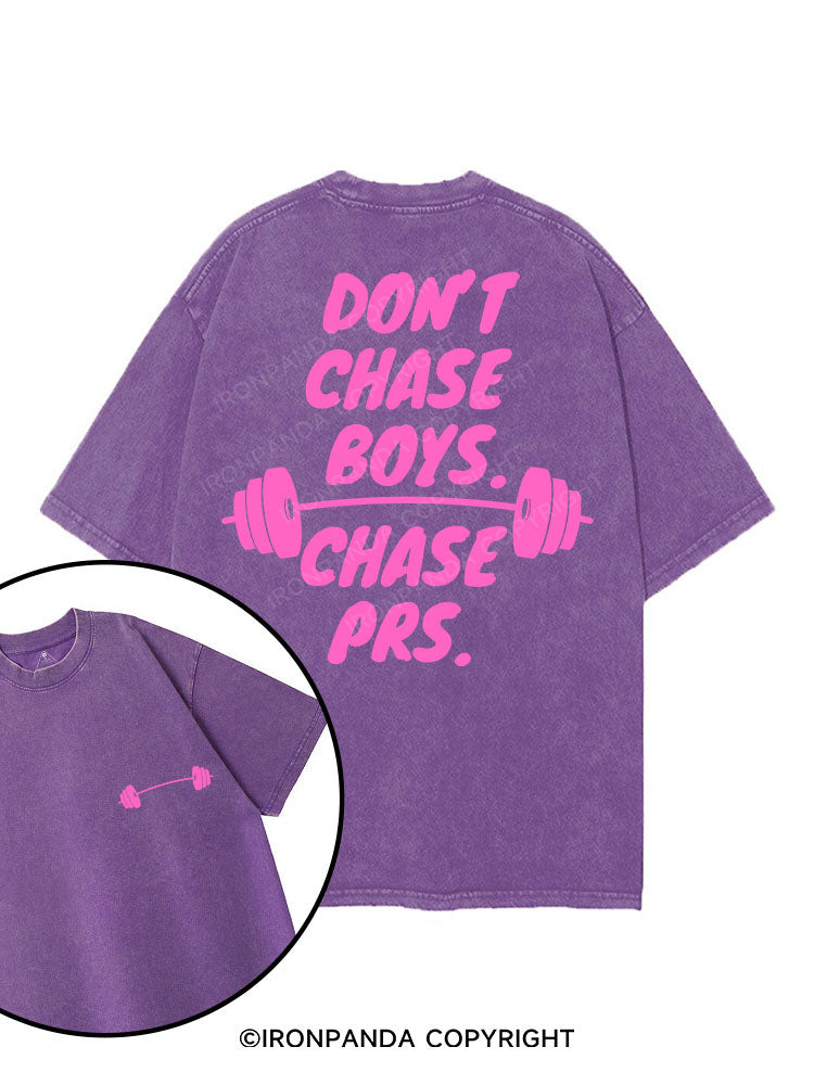 DON'T CHASE BOYS CHASE PRS printed Gym Shirt