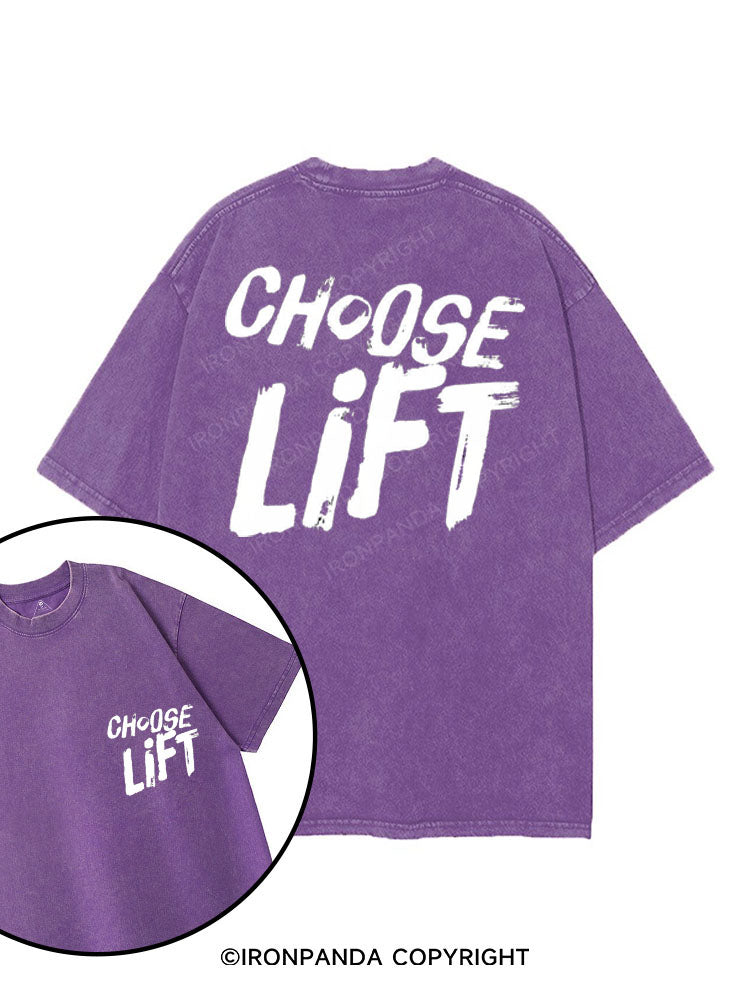 CHOOSE LIFT printed Gym Shirt