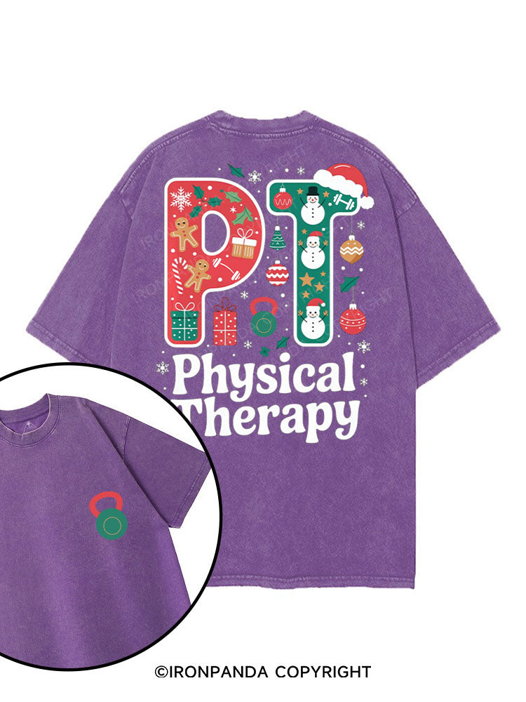 PHYSICAL THERAPY printed Gym Shirt