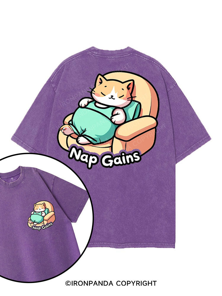 NAP GAINS printed Gym Shirt