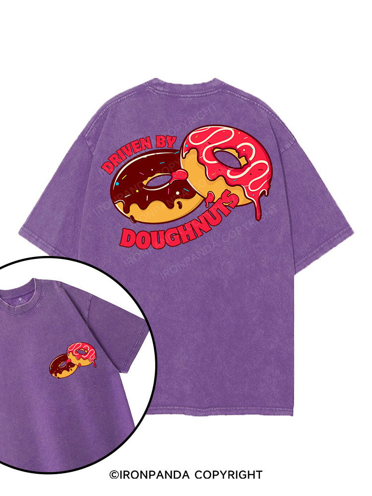 DRIVEN BY DOUGHNUTS printed Gym Shirt
