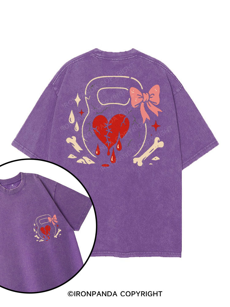 BROKEN BUT STRONG printed Gym Shirt