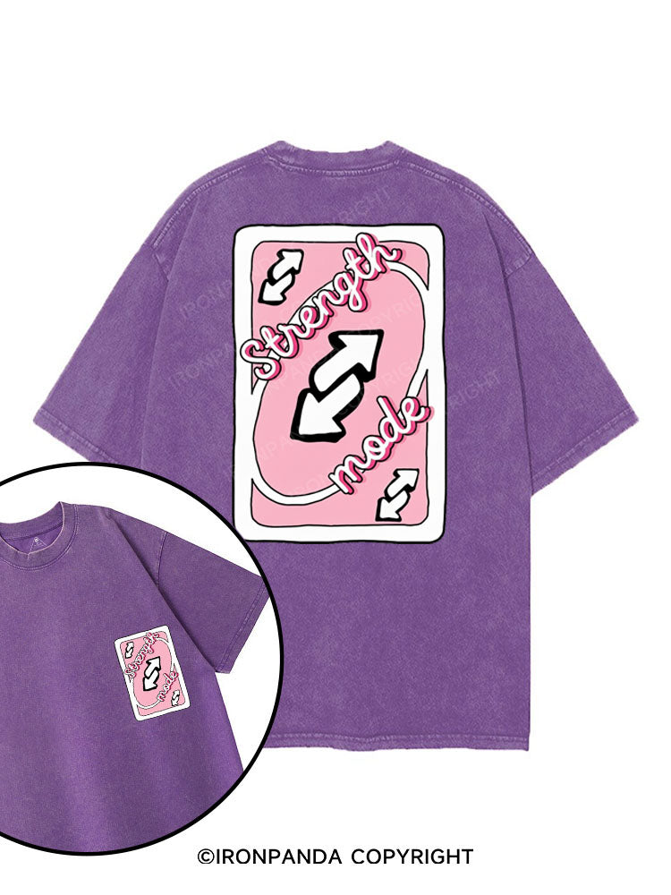 STRENGTH MODE printed Gym Shirt