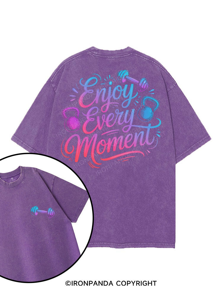 ENJOY EVERY MOMENT printed Gym Shirt