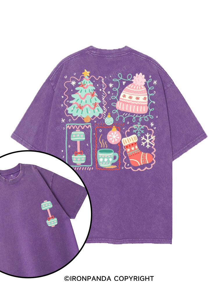 COZY HOLIDAY VIBES printed Gym Shirt