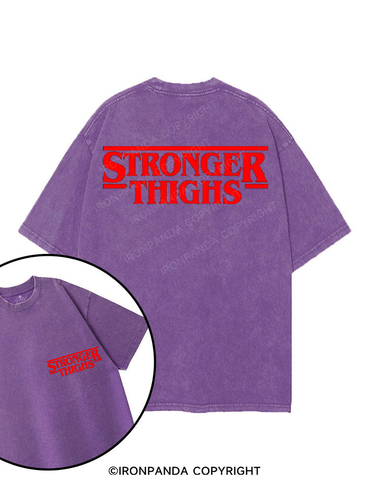 STRONGER THINGS printed Gym Shirt