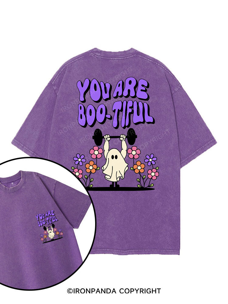 YOU ARE BOO-TIFUL printed Gym Shirt