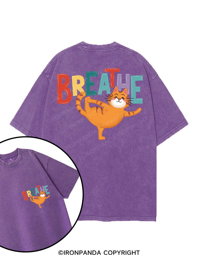 BREATHE printed Gym Shirt
