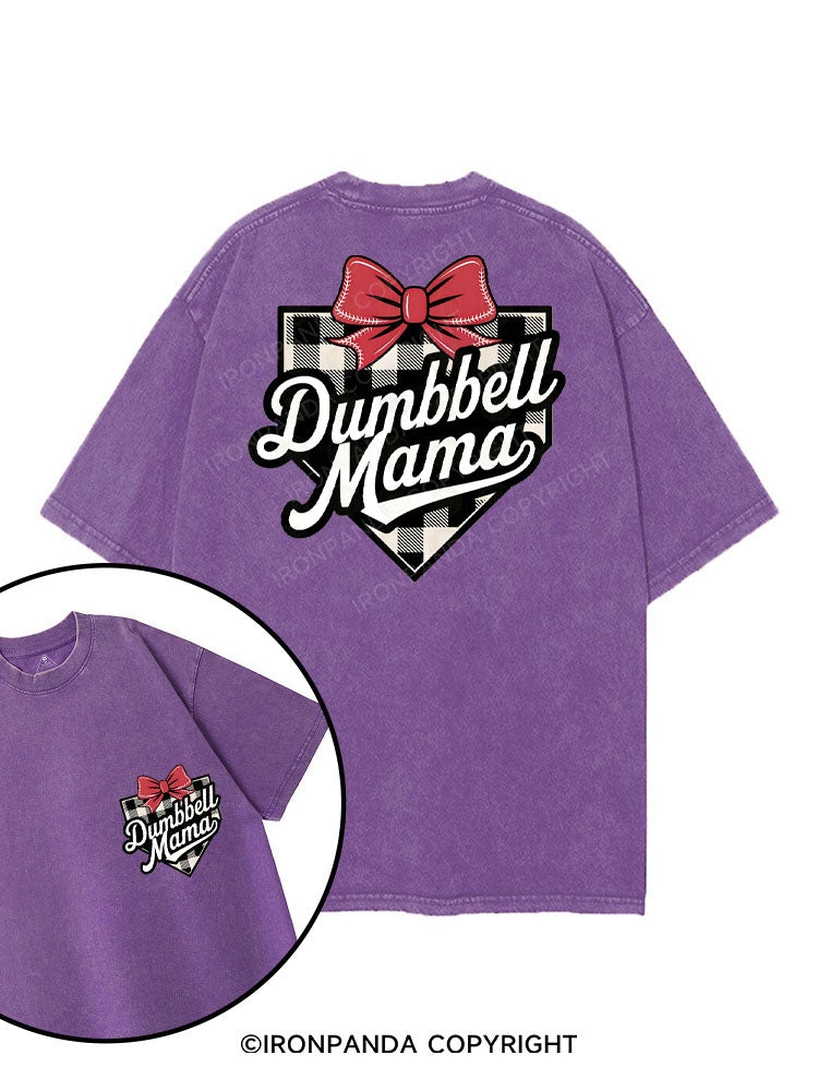 DUMBBELL MAMA printed Gym Shirt