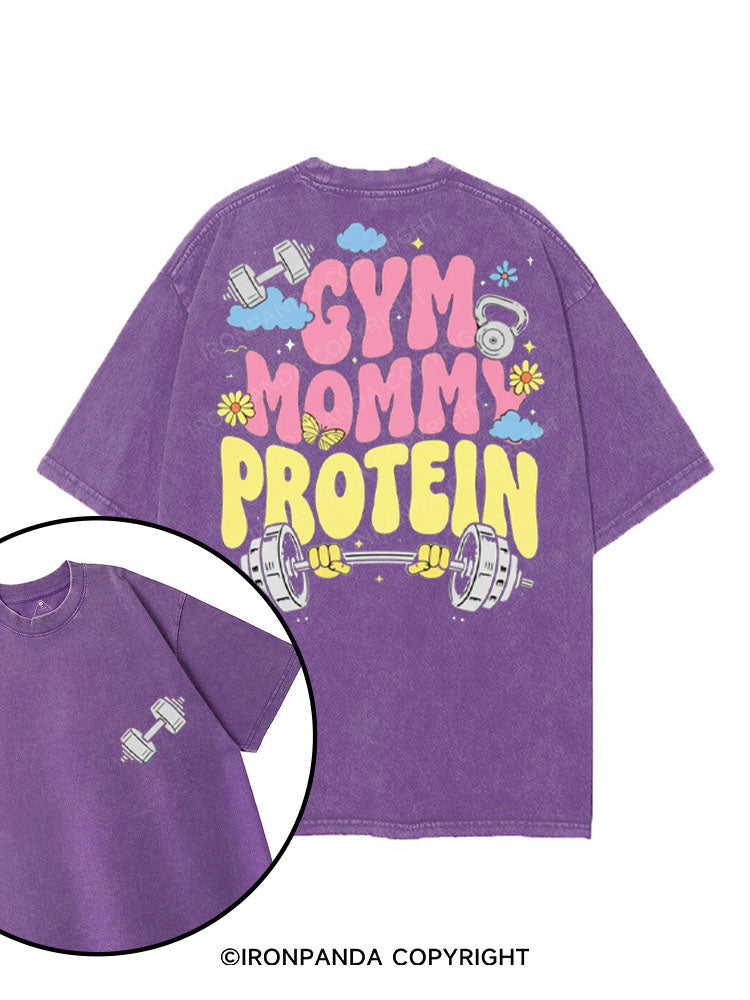 GYM MOMMY PROTEIN printed Gym Shirt