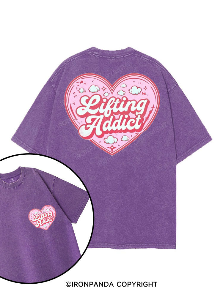 LIFTING ADDICT printed Gym Shirt